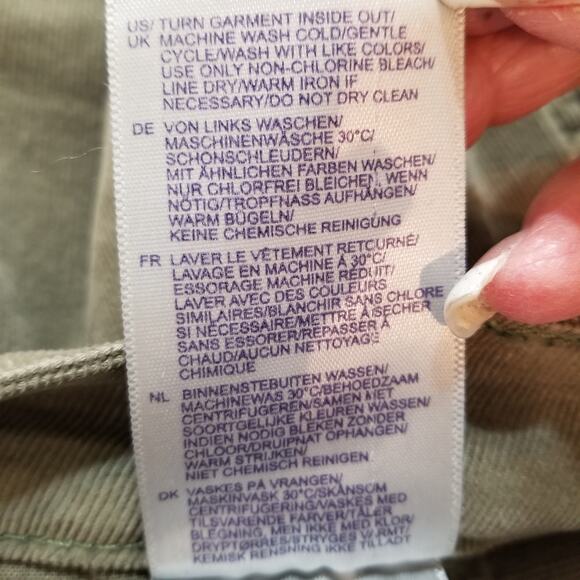 NYDJ LIFT TUCK Alina Lift & Tuck Tech Ankle Skinny Pants Olive Green Jeans Sz 10 - Picture 13 of 16